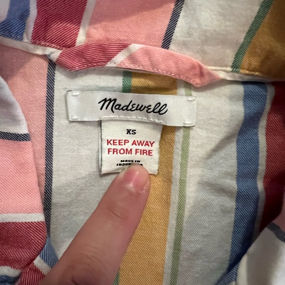 Madewell Bedtime Pajama  in Rainbow Stripe set - Picture 5 of 8